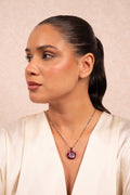Rose Aura Crystal Pendant Necklace - Vinni’s Jewelry