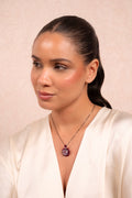 Rose Aura Crystal Pendant Necklace - Vinni’s Jewelry