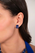 Royal Blue Crystal Choker Necklace Set - Vinni’s Jewelry