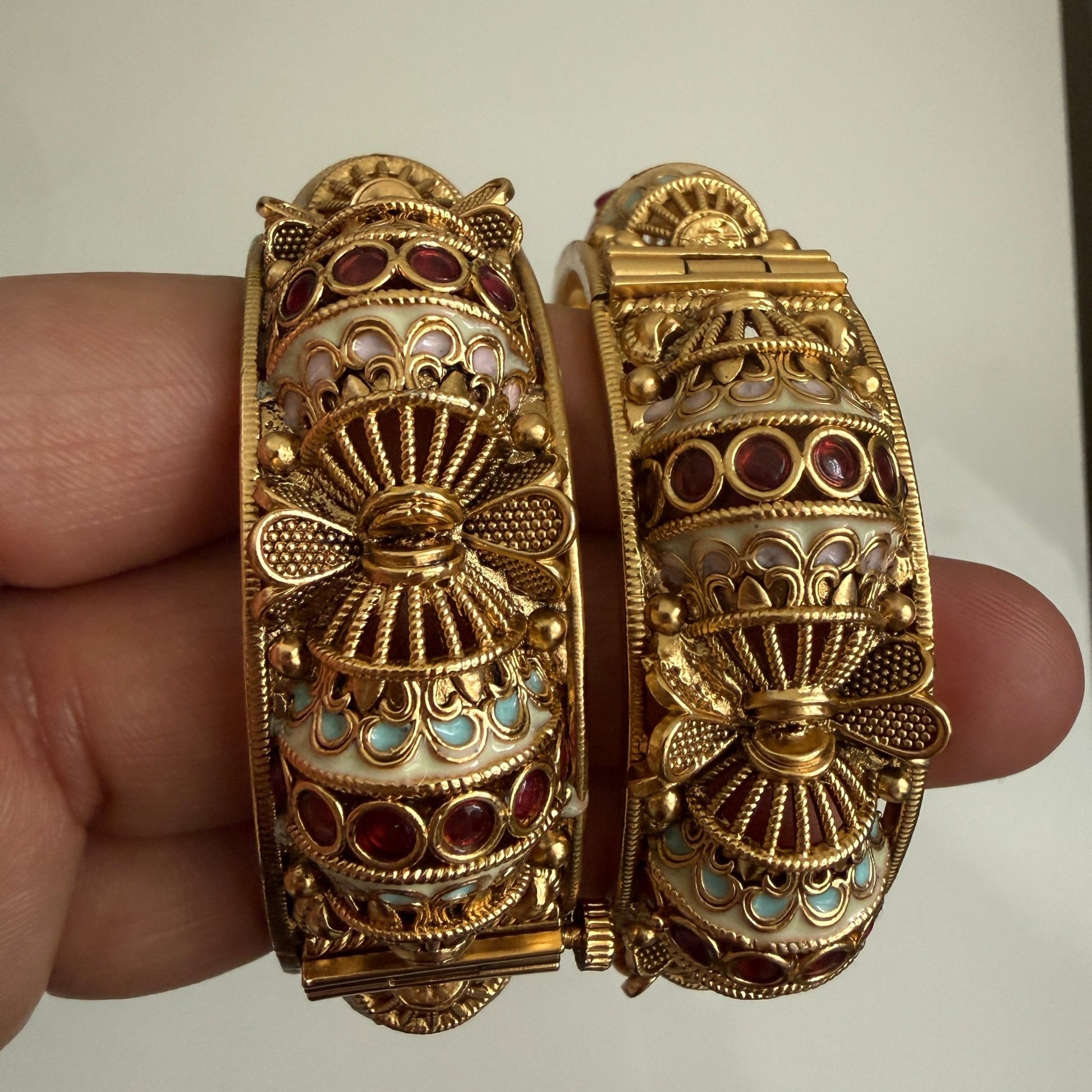 Royal Enamel Heritage Bangle Set - Vinni’s Jewelry