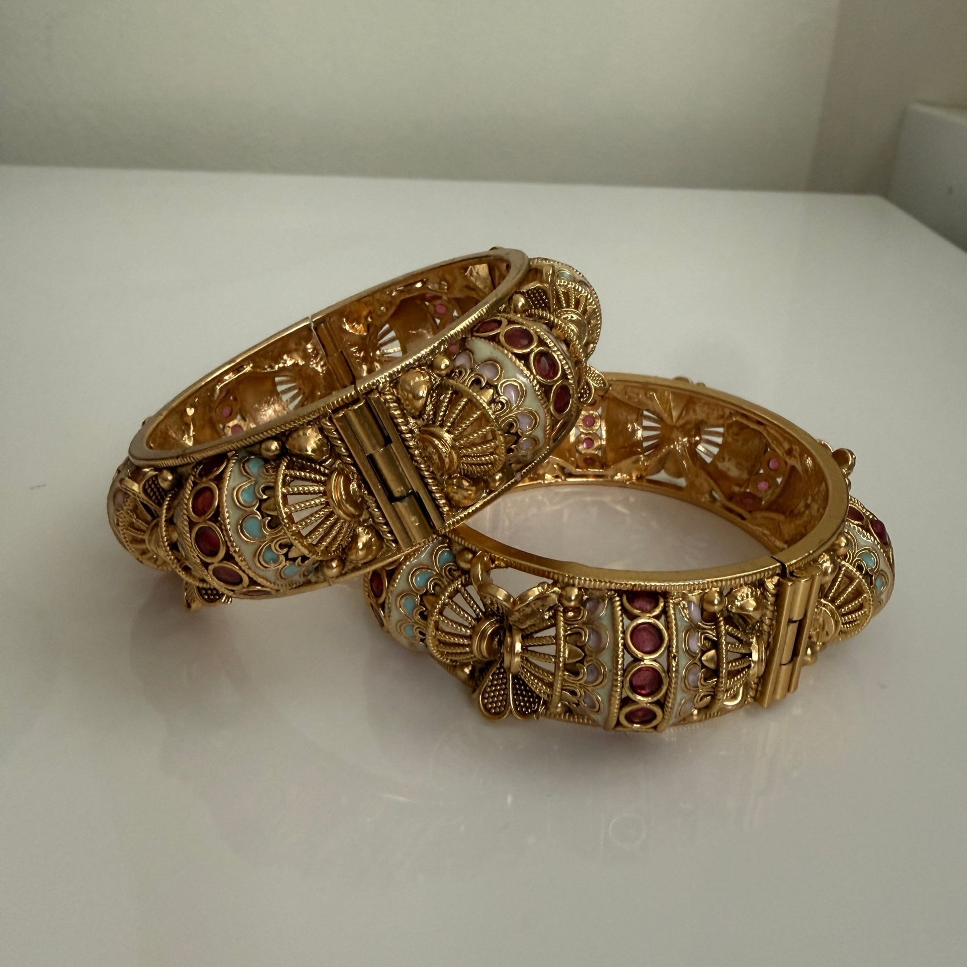 Royal Enamel Heritage Bangle Set - Vinni’s Jewelry