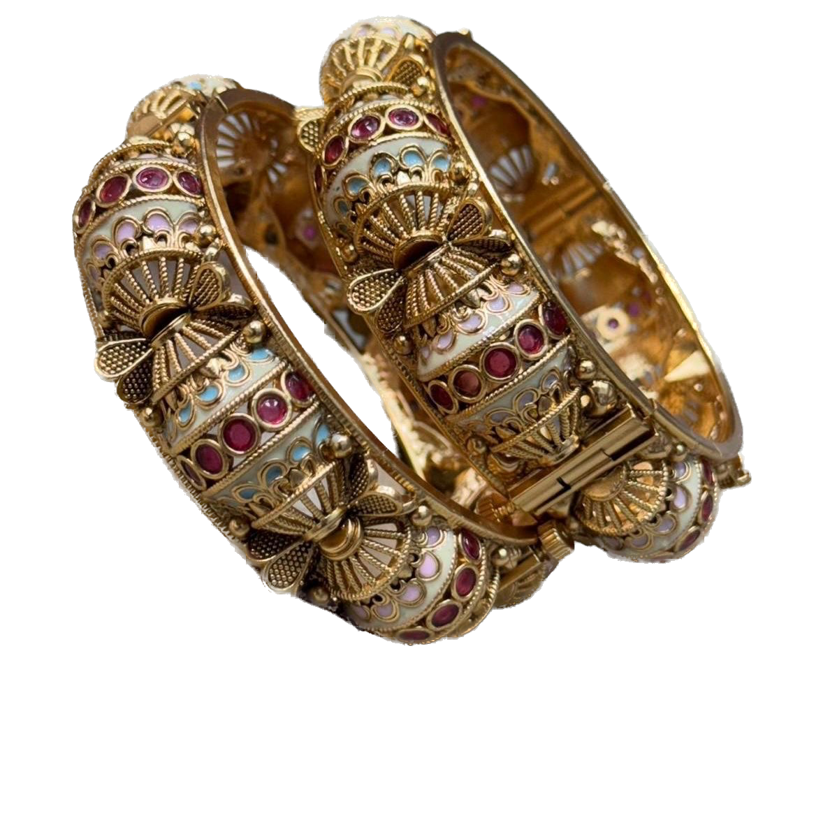 Royal Enamel Heritage Bangle Set - Vinni’s Jewelry