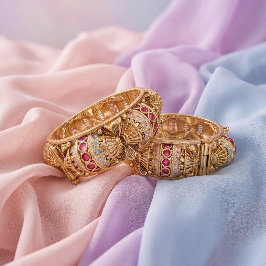 Royal Enamel Heritage Bangle Set - Vinni’s Jewelry