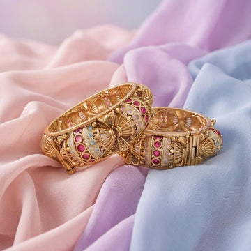 Royal Enamel Heritage Bangle Set - Vinni’s Jewelry