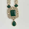 Royal Heritage Emerald Necklace Set – Kundan Detailing - Vinni’s Jewelry