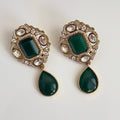 Royal Heritage Emerald Necklace Set – Kundan Detailing - Vinni’s Jewelry