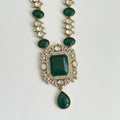 Royal Heritage Emerald Necklace Set – Kundan Detailing - Vinni’s Jewelry
