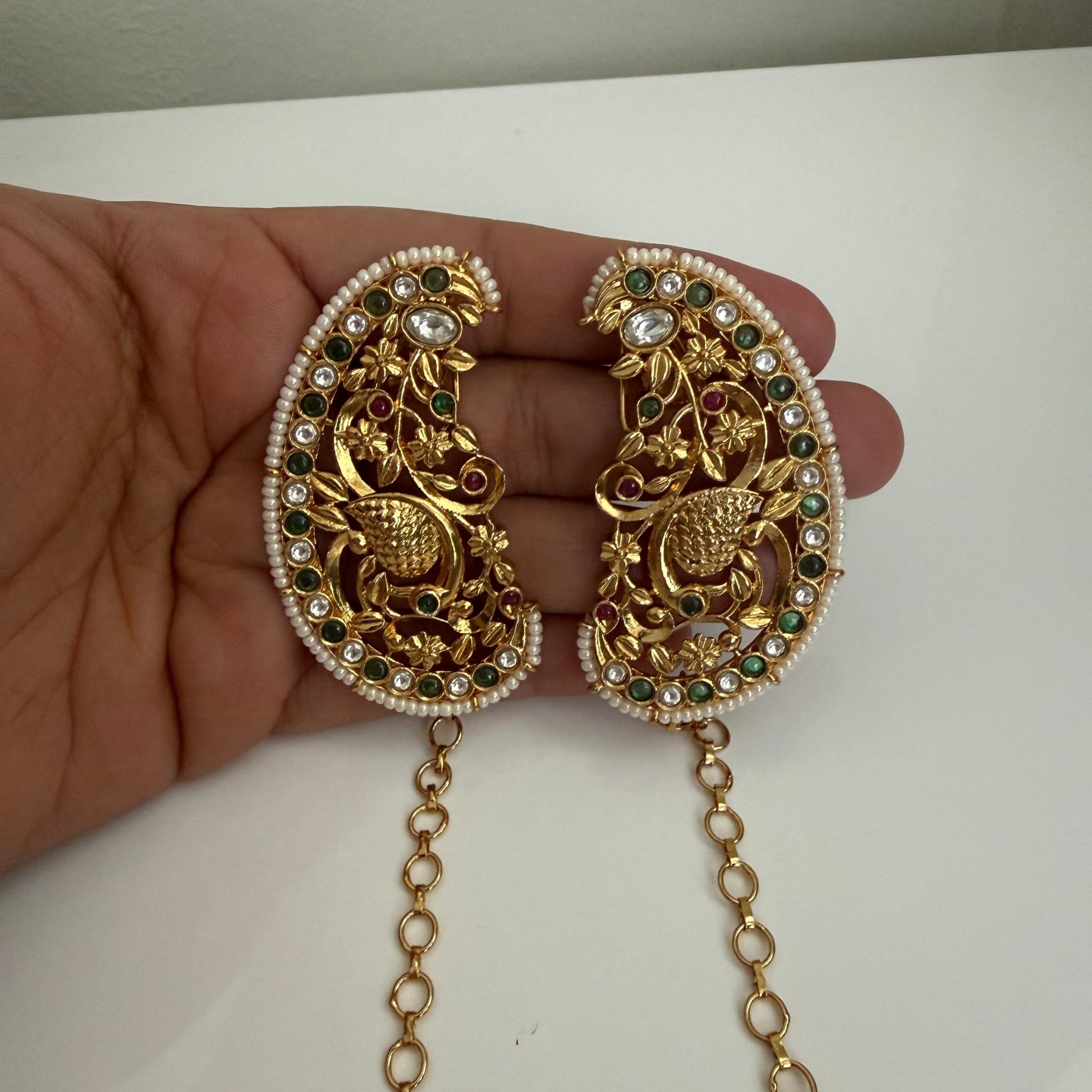 Royal Pearl Crescent Earrings (Copy) - Vinni’s Jewelry