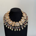 Royal Polki Style Choker Necklace Set - Vinni’s Jewelry