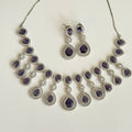 Royal Radiance CZ Bridal Necklace & Earrings Set – Teardrop Statement Jewelry - Vinni’s Jewelry