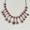 Royal Radiance CZ Bridal Necklace & Earrings Set – Teardrop Statement Jewelry - Vinni’s Jewelry