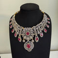 Royal Ruby Kundan Bridal Necklace Set - Vinni’s Jewelry