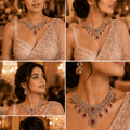 Royal Ruby Kundan Bridal Necklace Set - Vinni’s Jewelry