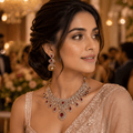 Royal Ruby Kundan Bridal Necklace Set - Vinni’s Jewelry