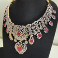 Royal Ruby Kundan Bridal Necklace Set - Vinni’s Jewelry