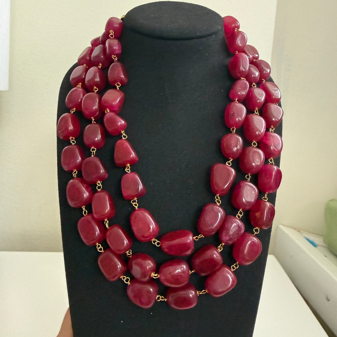 Royal Ruby Pearl Layered Necklace - Vinni’s Jewelry