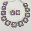 Royal Square Ruby Kundan Choker Set – Square Bridal Jewellery for Weddings & Festive Wear (Copy) - Vinni’s Jewelry