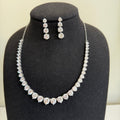 Royal Teardrop American Diamond Necklace Set - Vinni’s Jewelry