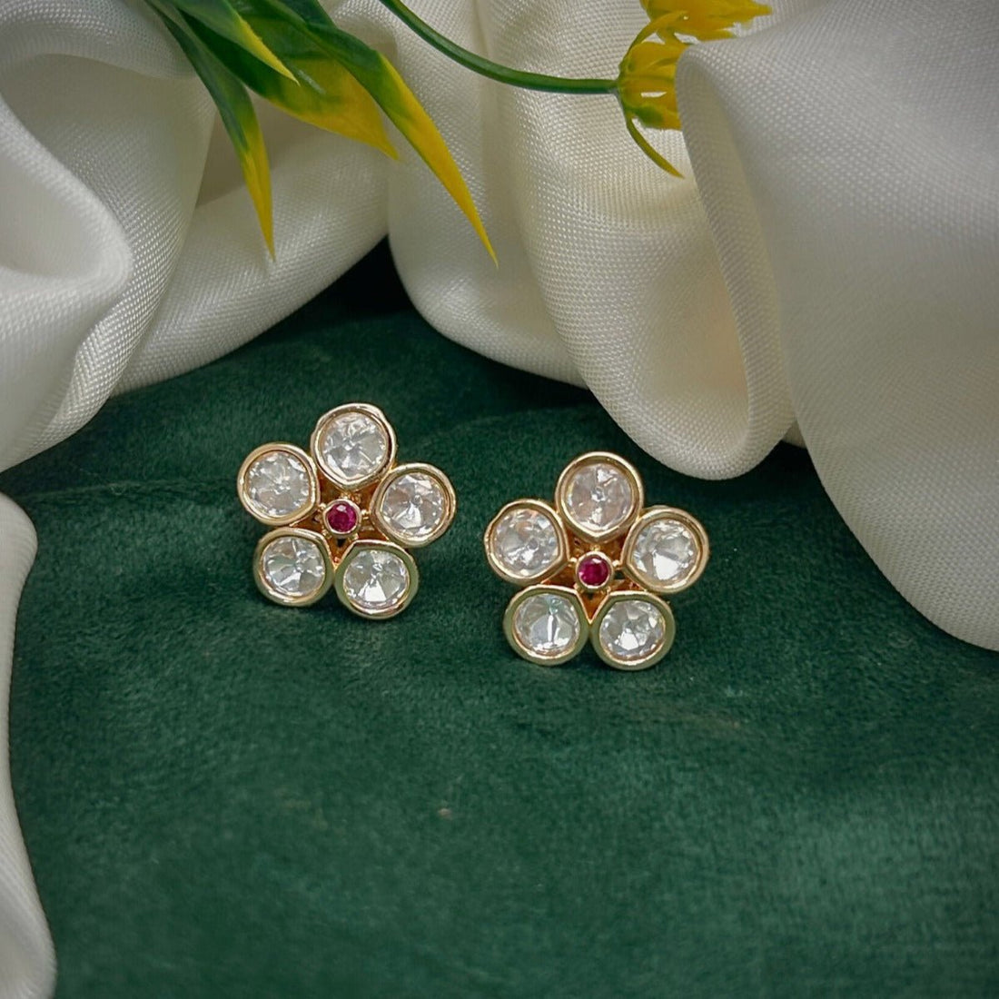 Ruby Bloom Studs - Vinni’s Jewelry