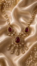 Ruhani Ruby Elegance Necklace Set - Vinni’s Jewelry