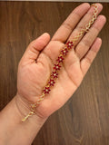 Scarlet Bloom Floral Bracelet - Vinni’s Jewelry