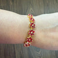 Scarlet Bloom Floral Bracelet - Vinni’s Jewelry