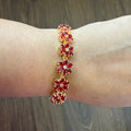 Scarlet Bloom Floral Bracelet - Vinni’s Jewelry