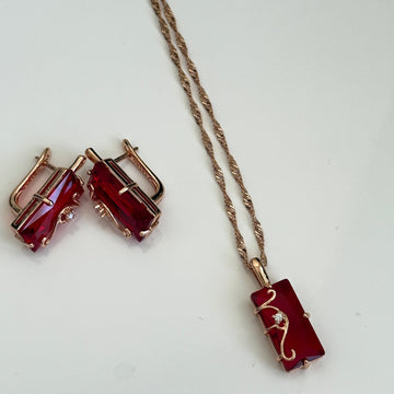 Scarlet Majesty Set - Vinni’s Jewelry