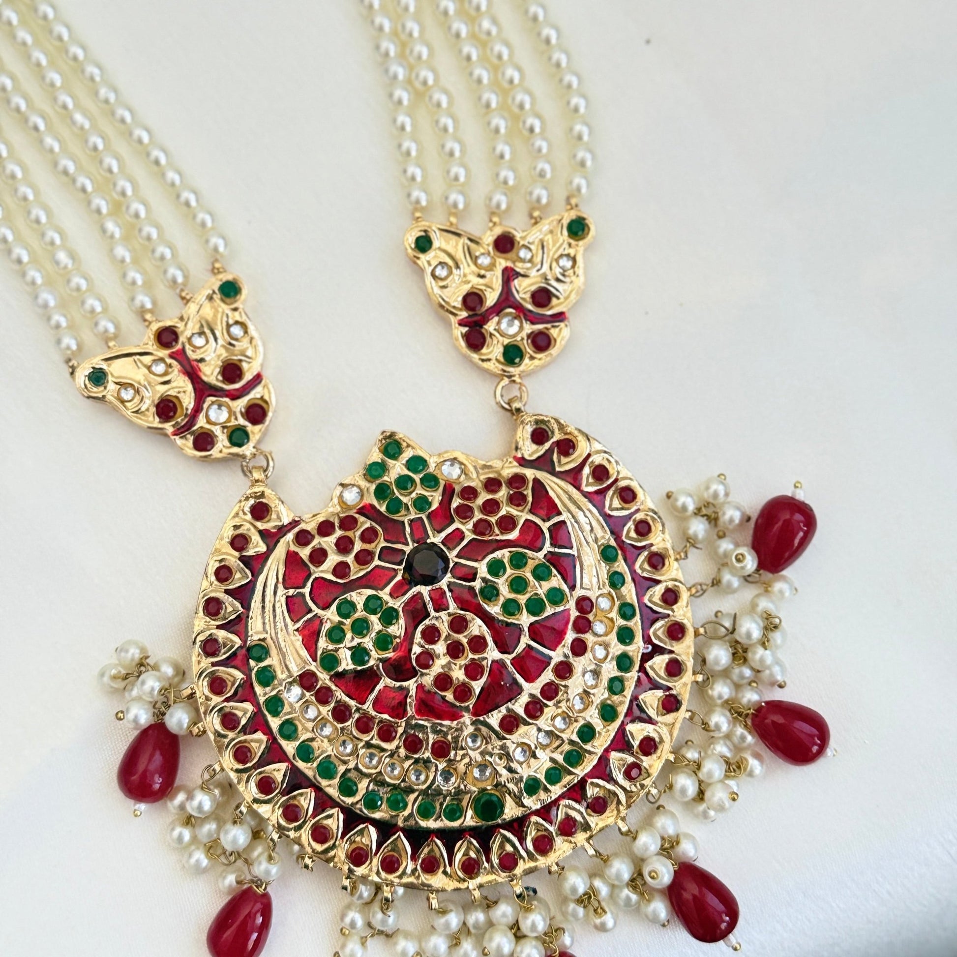 Sheeshmahal Pearl Rani Haar - Vinni’s Jewelry