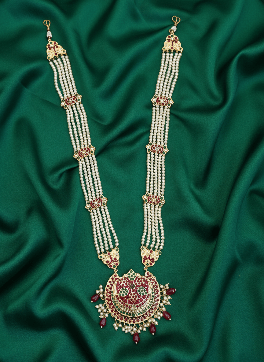 Sheeshmahal Pearl Rani Haar - Vinni’s Jewelry