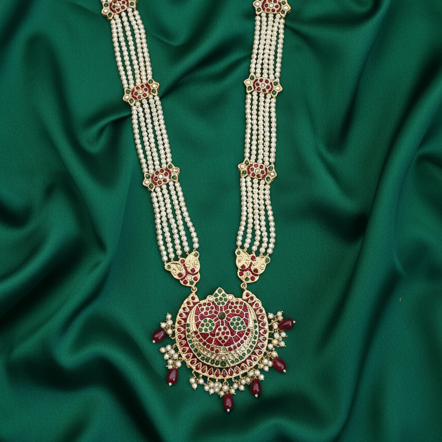 Sheeshmahal Pearl Rani Haar - Vinni’s Jewelry
