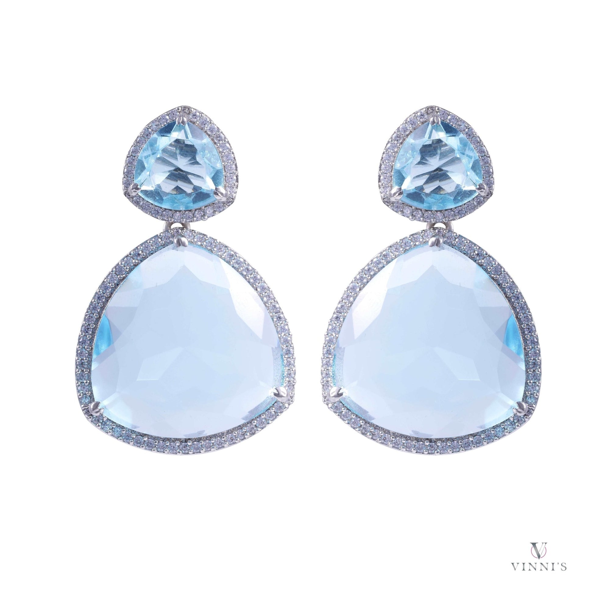 Shop Luxury earrings | Azure Elegance Drops - Vinni’s Jewelry