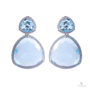 Shop Luxury earrings | Azure Elegance Drops - Vinni’s Jewelry