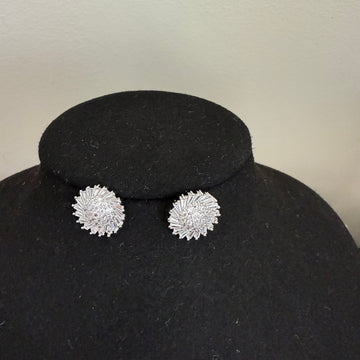 Silver Radiance Burst Stud Earrings - Vinni’s Jewelry