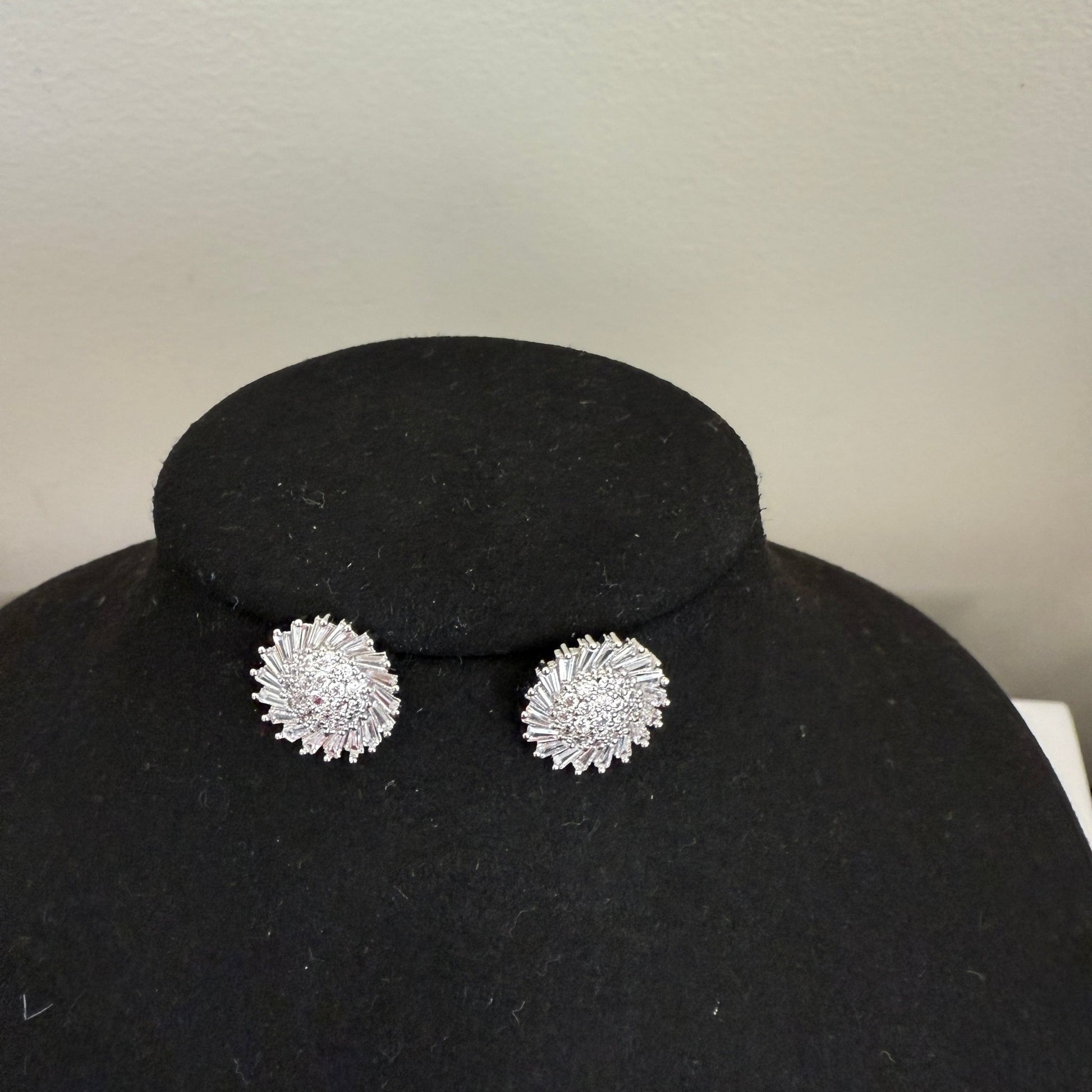 Silver Radiance Burst Stud Earrings - Vinni’s Jewelry