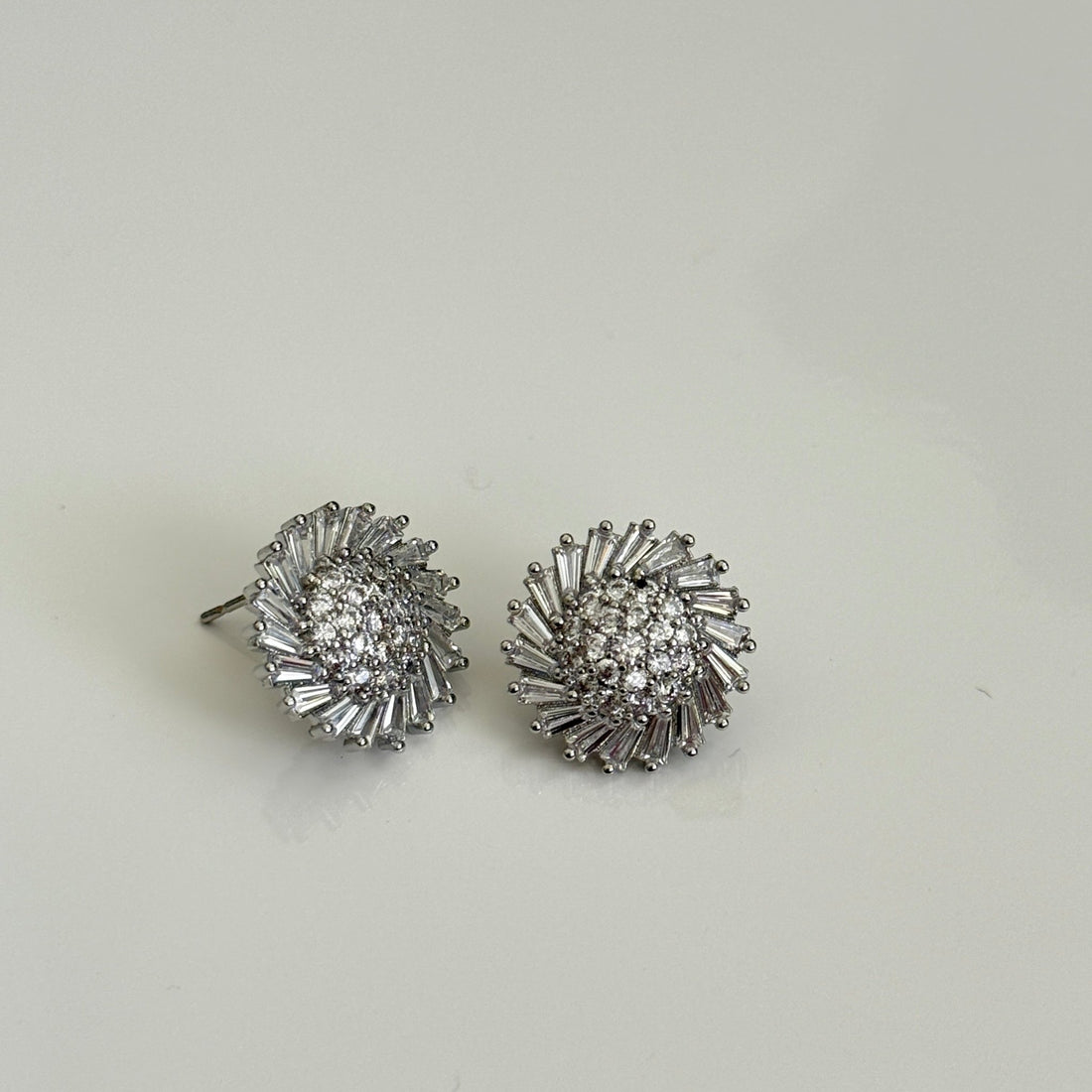 Silver Radiance Burst Stud Earrings - Vinni’s Jewelry