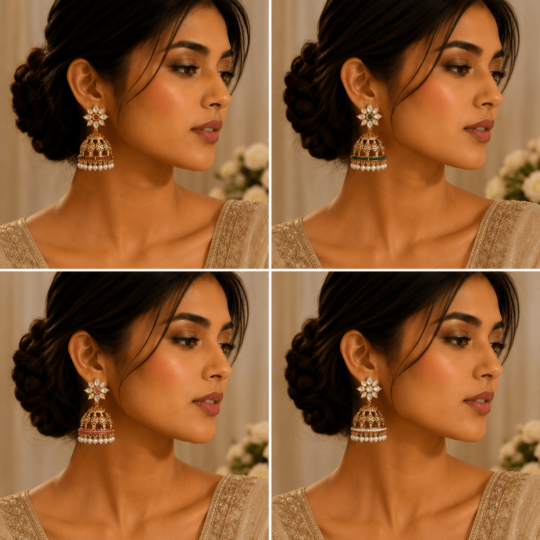 Sitara Antique Jhumka Earrings - Vinni’s Jewelry