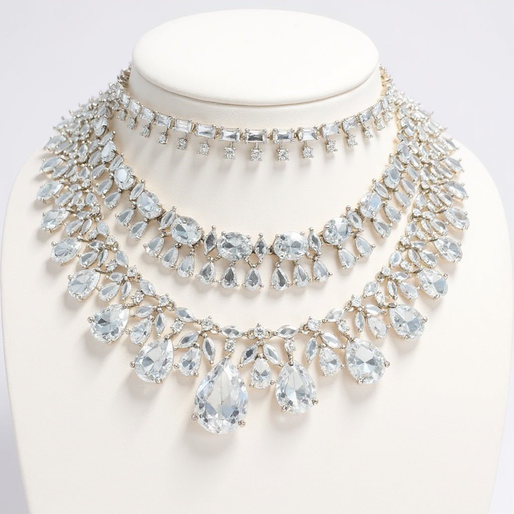 Sitara Sparkle Necklace Set - Vinni’s Jewelry