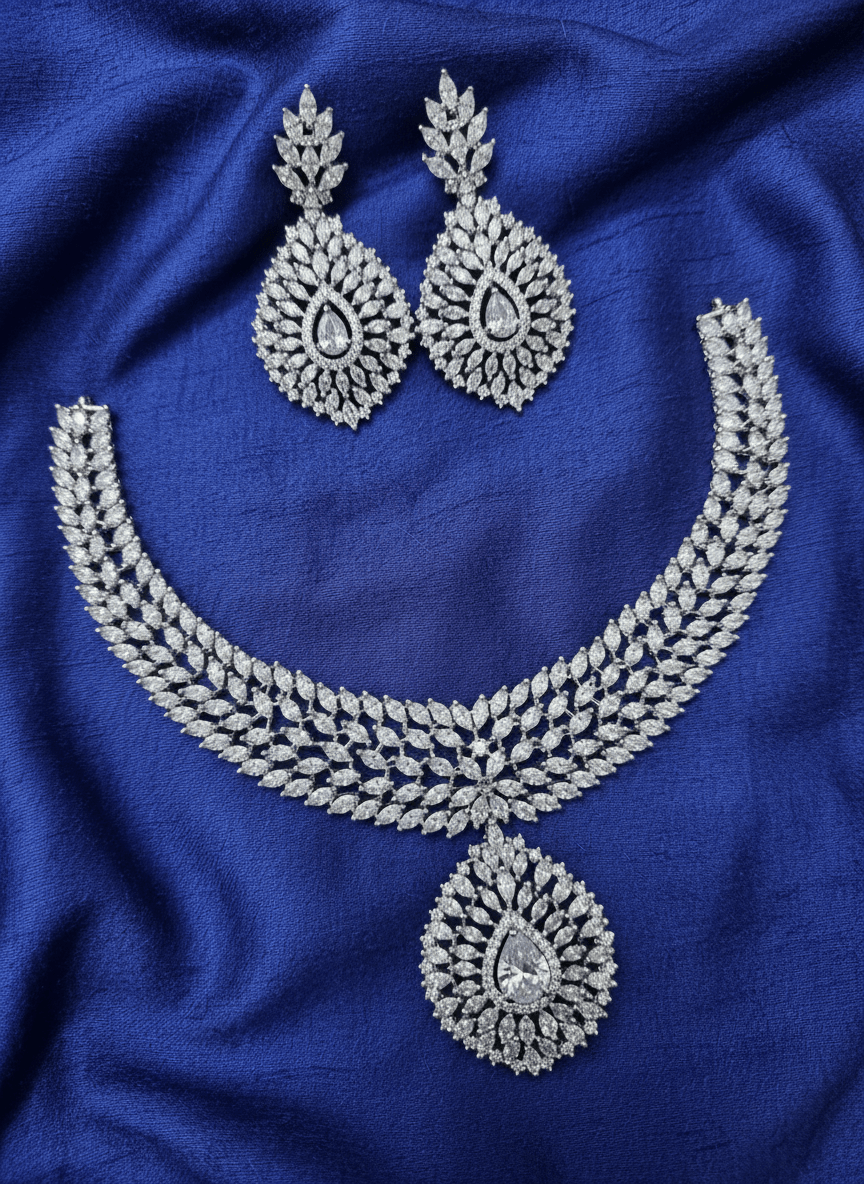 Snowdrop Elegance Necklace Set| Vinni’s Jewelry - Vinni’s Jewelry