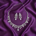 Sparkling Teardrop CZ Necklace & Earring Set - Vinni’s Jewelry
