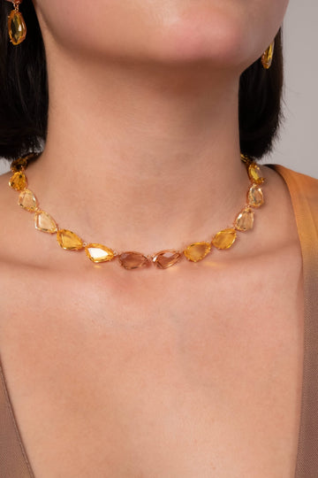 Sunlit Elegance Necklace & Bracelet Set - Vinni’s Jewelry