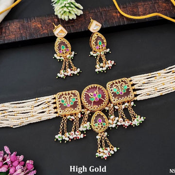 Temple Charm Pearl Necklace Set - Vinni’s Jewelry