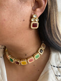 Vibrant Multicolor Heritage Choker Set - Vinni’s Jewelry