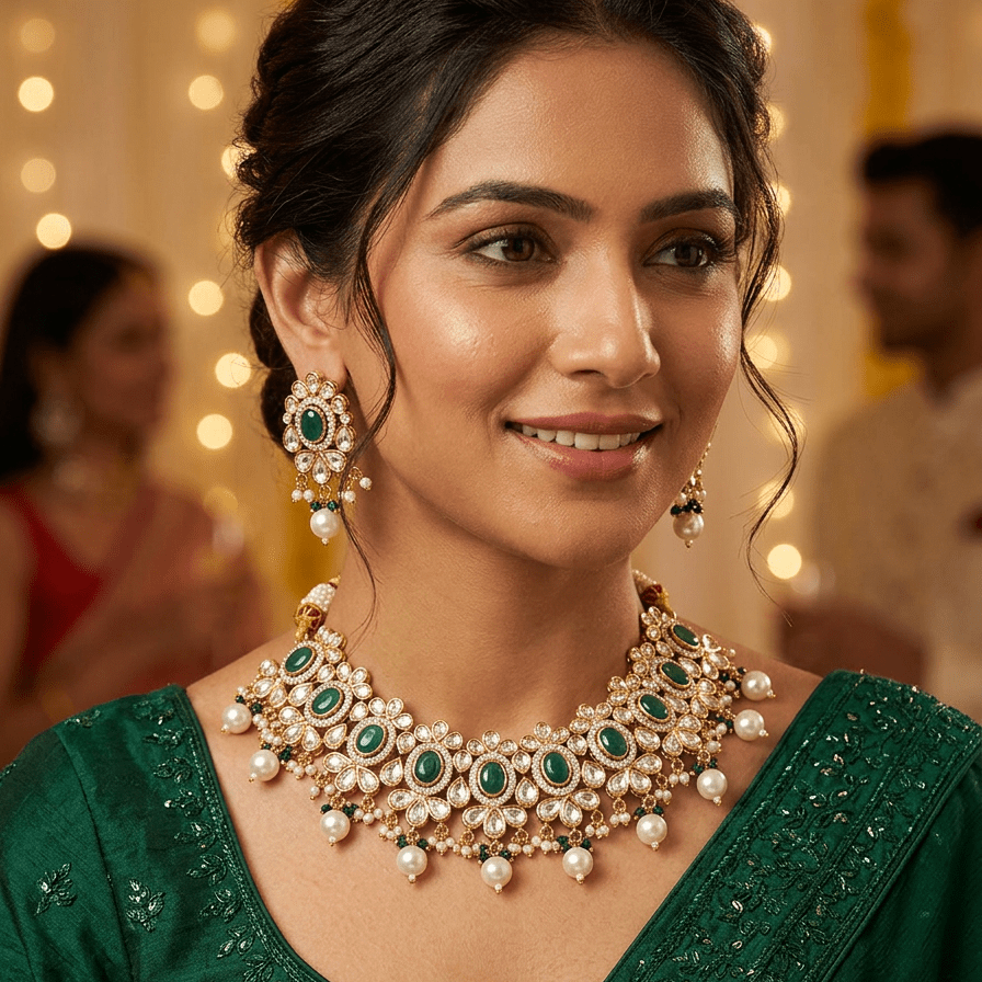 Vinni’s Noor - e - Mughal Set - Vinni’s Jewelry