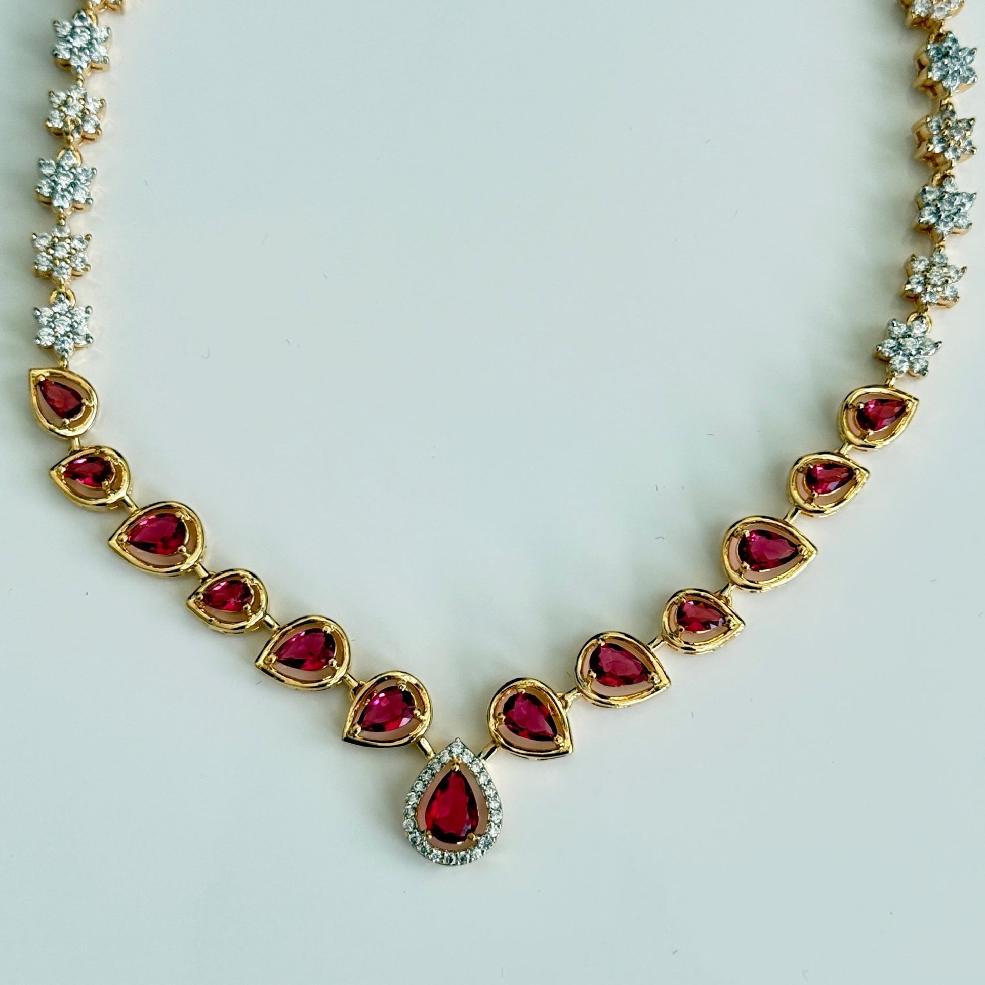 Vinni’s Ruby Blossom Set - Vinni’s Jewelry