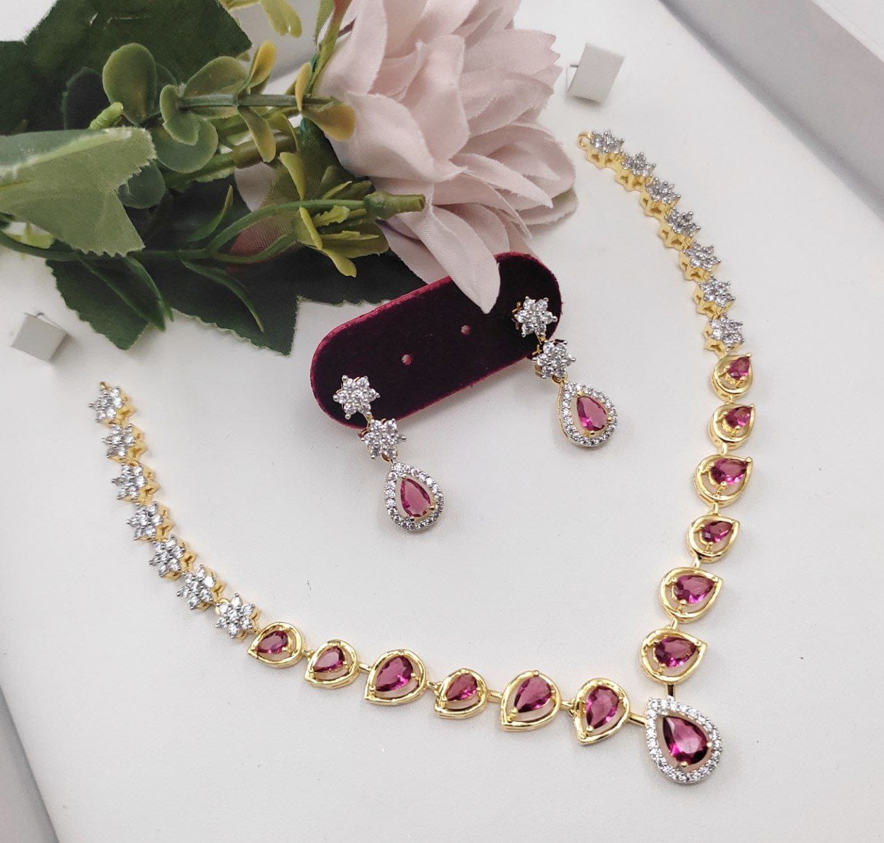 Vinni’s Ruby Blossom Set - Vinni’s Jewelry