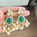 Zahra Emerald Drop Choker Set - Vinni’s Jewelry