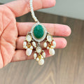 Zahra Emerald Drop Choker Set - Vinni’s Jewelry