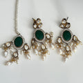 Zahra Emerald Drop Choker Set - Vinni’s Jewelry